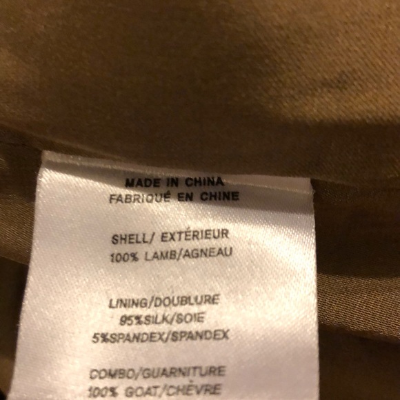 Designer mini wrap around leather skirt with silk liner by Helmut Lang _2 - Picture 5 of 5